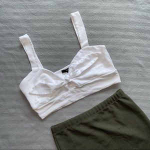 Forever 21 white bra top